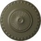 Ekena Millwork Lyon Ceiling Medallion (Fits Canopies up to 3 5/8"), Hnd-Painted Painted Turtle, 23 1/2"OD x 3 1/4"P CM23LYPTF - alternate 1